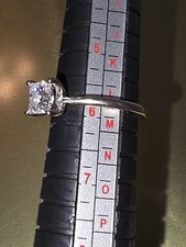 Kay Jewelers 14k White Gold 1.00ctw Lab Created Diamond Ring IGI Sz 6 picture