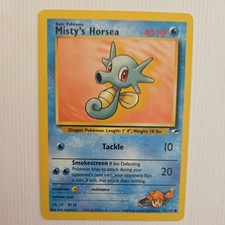 Misty's Horsea Unlimited Common Gym Heroes 086/132 Pokemon LP picture