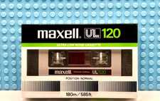 MAXELL UL   120  1982 EUROPE  TYPE I     BLANK CASSETTE TAPE (1) (SEALED) picture