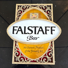 Falstaff Beer Lighted Wall Sign Lamp Plug-In Breweriana picture