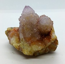 Spirit quartz with amazing sparkling druzy - Rare spirit quartz crystal cluster picture
