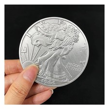 blue-ther Jumbo Walking Liberty Half Dollar (7.3cm) 7.3 cm/2.87 in, Silver picture