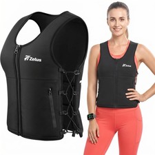 ZELUS Weighted Vest Woman, Adjustable 1-10lb/ 10LB&M, Black picture
