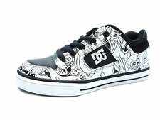 DC KIDS PURE X BLACK WHITE PRINT SHOES 11 picture