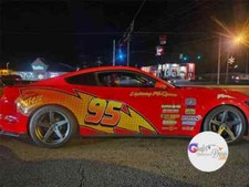 Lightning MCQUEEN Racing CAR Decal Custom WRAPS For Advertising, Car wrap picture