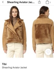 Tibi Shearling Aviator Jacket picture