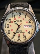 Pulsar By Seiko Railroad Approved Watch, V743, Vintage, New Battery  picture