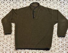 Vtg Gramicci fleece quarter-snap pullover sweater Sz L Outdoors Gorpcore picture