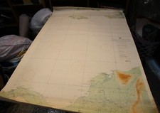 Vintage 1936 Hydrographic US Navy Pilot Aviation Chart / Panama-Guantanamo 53x35 picture