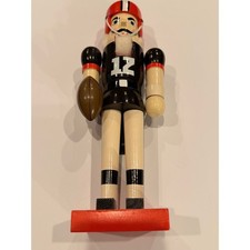 NFL Cleveland Browns Football Player Nutcracker Number 12 Wooden Holiday Decor picture