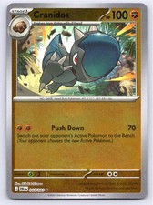 2026 POKEMON CRANIDOS PITCH BLACK 044/084 REVERSE HOLO C NM A91345 FREE S&H picture