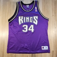 Vintage Champion Sacramento Kings Jason Williamson #34 Purple NBA Jersey XL picture