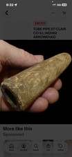Authentic Indian Artifact Stone Pipe  picture