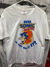 vintage 1992 SEGA sonic the hedgehog 2 video game promo shirt picture