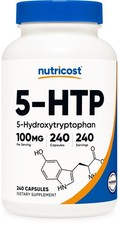 Nutricost 5-HTP 100mg, 240 Capsules (5-Hydroxytryptophan) - Gluten Free, Non-GMO picture