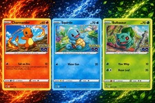 Charmander, Squirtle, Bulbasaur Set - Near Mint - Pokemon TCG picture