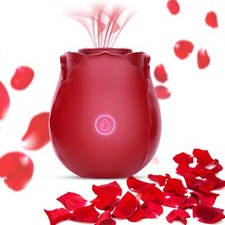 Rose 10-speed Sucking Vibrator G-spot Dildo Clit Sucker for Women Sex Toys Gift picture