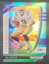 2020 Panini Prizm Draft Picks - Joe Burrow RC #105 Green & Yellow Prizm 158/249 picture