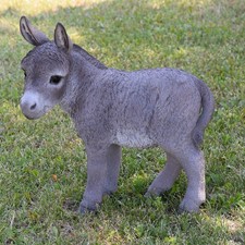 Standing Donkey Resin Sculpture Garden Statue Home Decor Farm Animal Yard picture