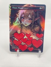 MTG Chaos Warp, Foil waifu fanart Style - EDH / Playtest Commander picture