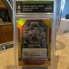 Panini 2023 Prizm NASCAR Autographs Bill Elliott Gold /10 #A-BET Auto picture