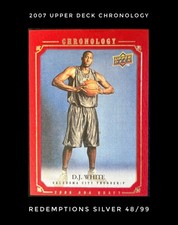 2007 Upper Deck Chronology 2008 NBA Draft Rookie Redemptions Silver /99 DJ White picture