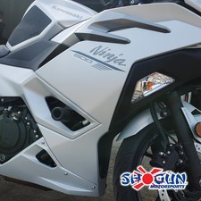 Shogun Kawasaki Ninja 500 Z500 2024-2026 NO CUT Frame Sliders Black 750-4169 picture