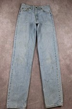 Vintage Levis 555 Jeans Mens 30x36 Blue Relaxed Straight USA Made Fits 29x36 picture