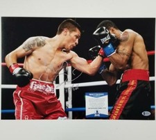 Julio Diaz signed 12x18 Photo Boxing Autograph ~ Beckett BAS COA picture
