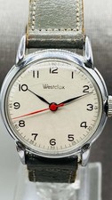C1901 mens Westclox Military Field Red Hand Manual Wind Vintage Working picture
