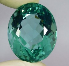 Natural Ocean Blue Aquamarine 98.40 Ct Oval Cut Loose Gemstone Certified AAA+ picture