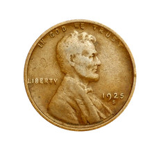 1925-S Lincoln Wheat Penny Cent - G/VG Good or Better Very Nice picture