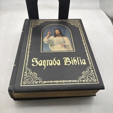 Sagrada Biblia Bible Hardcover Spanish Catholic Bible 1970 Written In Spanish picture