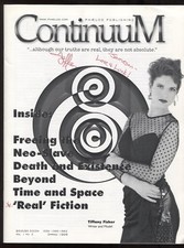 Tiffany Fisher Signed Continuum Magazine Autographed Vintage Writer Signature  picture