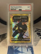 2021-22 O-Pee-Chee Platinum John-Jason Peterka SEISMIC GOLD /50 Marquee Rookie picture