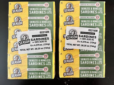 12x Season Wild Caught Sardines Boneless Skinless in 100% Pure Olive Oil 4.38oz picture