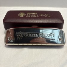Hohner Golden Melody No. 542 Harmonica Key of Bb B Flat Musical Instrument picture