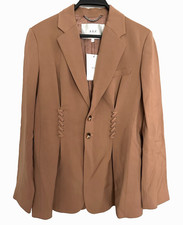 $695 A.L.C. Women's Maverick Tawny Brown Lace Up Jacket Blazer Size 6 ALC NEW picture