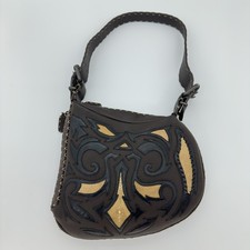 Fendi Rare Selleria Oyster Leather Handbag Shoulder Bag Vintage picture