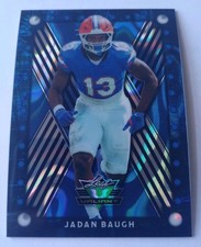 Jaden Baugh 2025 Leaf Valiant Football Blue 🔵 Crystal 1/1 Color Match Florida🐊 picture
