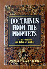 Doctrines from the Prophets 1977 Alma Burton 5th Edition Hardcover DJ Mormon picture