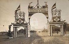 Mexican Revolution Carranza China Cananea Gates Abitia RPPC Postcard Copy picture