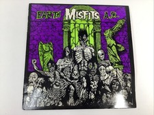 MISFITS Earth A.D LP  1983 1st Press Plan 9 PL-902 Dark Purple Bricks EDP Danzig picture