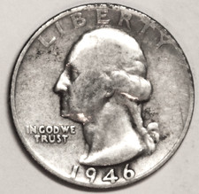 1946 S Washington Quarter - Fine - #8187E -  picture