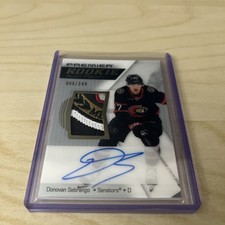 2025-26 Upper Deck Premier Donovan Sebrango Rookie Auto Patch 4 COLOR RPA /249 picture