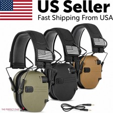 Electronic Shooting Ear Muff Military Shooting Anti Noise Earphone Protection US picture