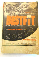 VTG 1952 Bestfit Genuine Swiss Material Guidebook 320p Timers Calendar Automatic picture