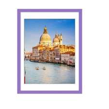 wyooxoo 18x24 Poster Frame Made Of Solid Wood Purple Picture Frames Display P... picture