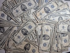 1934 $5 Five Dollar Blue Seal Note Silver Certificate LOT IS  EACH FOR 1 NOTE picture
