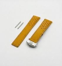 22mm Rally Leather Strap for TAG Heuer Carrera | w/ FC5030 Deployment Clasp picture
